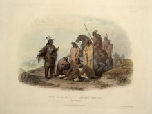 Картина "crow indians, plate 13 from volume 1 of `travels in the interior of north america&#39;" художника "бодмер карл"