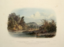 Репродукция картины "washinga saba&#39;s grave on blackbirds hill, plate 12 from volume 2 of &#39;travels in the interior of north america&#39;" художника "бодмер карл"