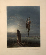 Копия картины "idols of the mandan indians, plate 25 from volume 2 of `travels in the interior of north america&#39;" художника "бодмер карл"
