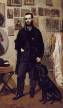 Репродукция картины "portrait of giuseppe abbati" художника "болдини джованни"