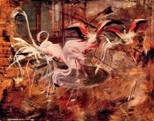Копия картины "pink palace ibis in the vesinet" художника "болдини джованни"