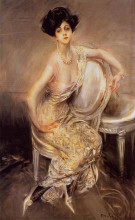 Репродукция картины "portrait of rita de acosta lydig" художника "болдини джованни"