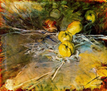 Репродукция картины "apples" художника "болдини джованни"