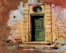 Репродукция картины "door in montmartre" художника "болдини джованни"
