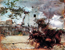 Репродукция картины "outskirts of paris" художника "болдини джованни"