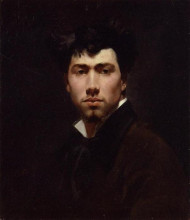 Репродукция картины "portrait of a young man" художника "болдини джованни"