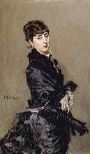 Репродукция картины "portrait of cecilia de madrazo" художника "болдини джованни"