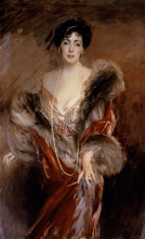 Копия картины "portrait of madame josephina a. de errazuriz" художника "болдини джованни"