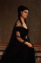 Копия картины "portrait of the contessa g. tempestini" художника "болдини джованни"