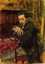 Копия картины "portrait of the painter joaquin araujo ruano" художника "болдини джованни"