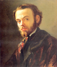 Копия картины "portrait of vincenzo cabianca" художника "болдини джованни"