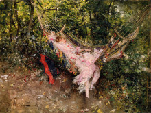 Картина "the hammock" художника "болдини джованни"