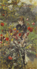 Копия картины "the summer roses" художника "болдини джованни"