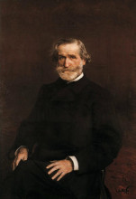 Репродукция картины "portrait of guiseppe verdi (1813-1901)" художника "болдини джованни"