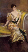Картина "portrait of madame josephina alvear de errazuriz" художника "болдини джованни"