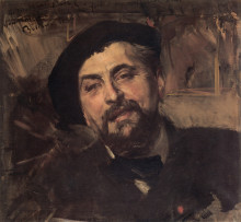 Копия картины "portrait of the artist ernest ange duez" художника "болдини джованни"