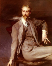 Репродукция картины "portrait of the artis lawrence alexander harrison" художника "болдини джованни"