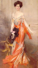 Копия картины "portrait of elizabeth wharton drexel" художника "болдини джованни"
