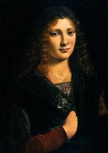 Копия картины "portrait alleged to be of anne whateley (in fact likely to be girolamo casio)" художника "больтраффио джованни"