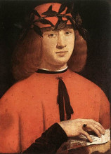 Картина "portrait of gerolamo casio" художника "больтраффио джованни"