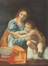 Репродукция картины "madonna and child" художника "больтраффио джованни"