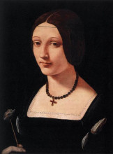 Картина "portrait of a lady as st. lucy" художника "больтраффио джованни"