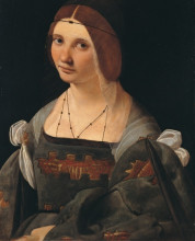 Картина "portrait of a lady" художника "больтраффио джованни"