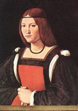 Копия картины "portrait of a young woman" художника "больтраффио джованни"