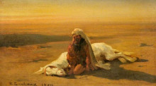 Копия картины "arab and a dead horse" художника "бонёр роза"