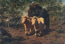 Копия картины "the charcoal burners" художника "бонёр роза"