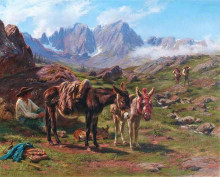 Репродукция картины "the pyrenees" художника "бонёр роза"
