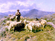 Картина "shepherd of the pyrenees" художника "бонёр роза"