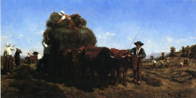 Картина "the return from the harvest" художника "бонёр роза"