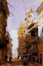 Копия картины "corso sant&#39;anastasia, verona, with the palace of prince maffei" художника "бонингтон ричард паркс"