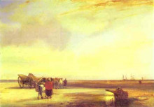 Копия картины "boulogne sands" художника "бонингтон ричард паркс"