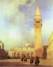 Картина "piazza san marco, venice" художника "бонингтон ричард паркс"