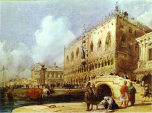 Копия картины "the doge&#39;s palace, venice" художника "бонингтон ричард паркс"