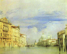 Репродукция картины "venice. the grand canal." художника "бонингтон ричард паркс"