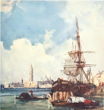 Репродукция картины "view of venice" художника "бонингтон ричард паркс"