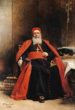Копия картины "le cardinal charles lavigerie" художника "бонна леон"