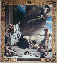 Картина "martyrdom of st. denis" художника "бонна леон"