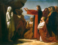 Репродукция картины "the resurrection of lazarus" художника "бонна леон"