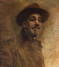 Копия картины "self-portrait" художника "бордалу пиньейру колумбану"