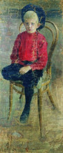 Репродукция картины "портрет гурия николаевича смирнова, двоюродного брата художника" художника "борис кустодиев"