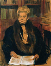 Копия картины "портрет писательницы александры васильевны швар" художника "борис кустодиев"