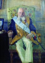 Копия картины "портрет д.м.сольского" художника "борис кустодиев"