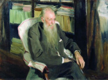 Картина "портрет писателя д.л.мордовцева" художника "борис кустодиев"