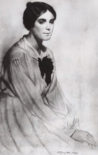 Копия картины "женский портрет" художника "борис кустодиев"