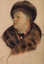 Репродукция картины "портрет ф.и. шаляпина" художника "борис кустодиев"