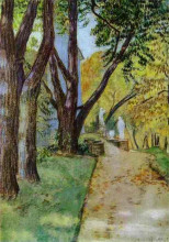 Копия картины "прогулка в парке" художника "борисов-мусатов виктор"